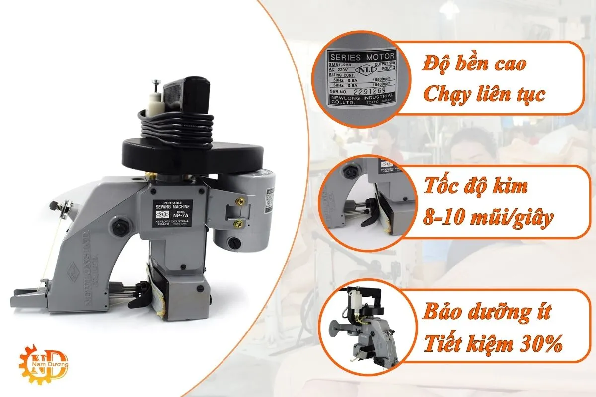 Máy khâu bao new long np