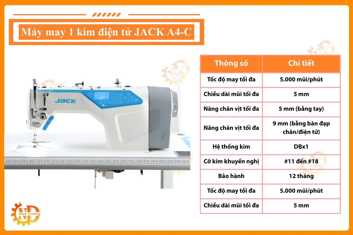 Máy may 1 kim JACK A4-C
