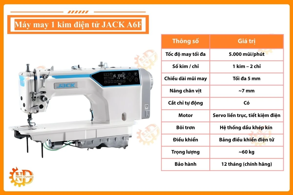 Máy may 1 kim JACK A6F