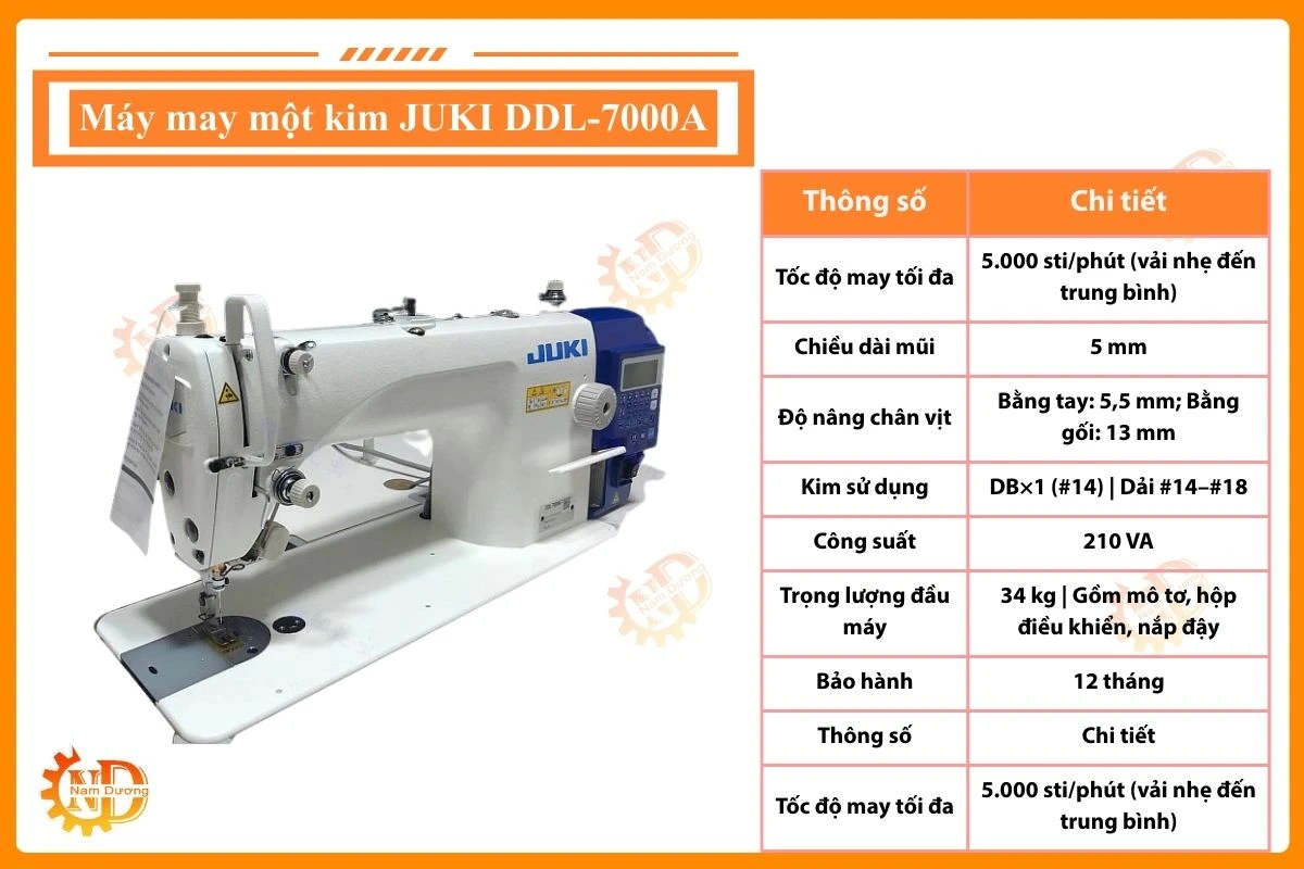 Máy may JUKI DDL-7000A