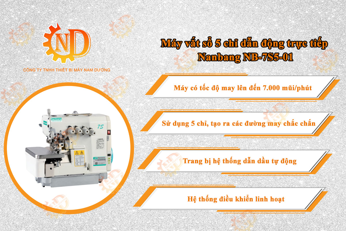Máy vắt sổ 5 chỉ Nanbang NB-7S5-01