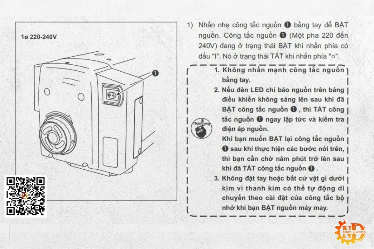 Bước 10 Bật công tắc nguồn và kiểm tra hoạt động