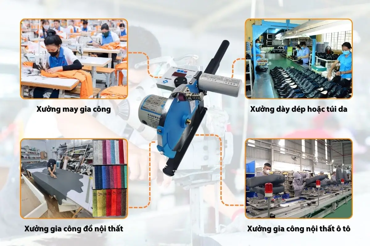 Ứng dụng của máy cắt vải đầu bàn