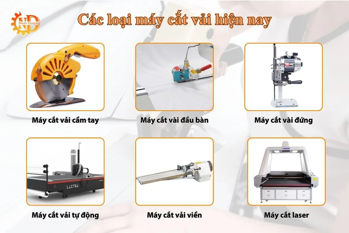 Các loại máy cắt vải thông dụng
