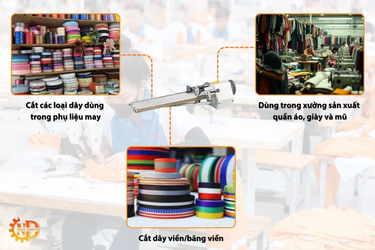Ứng dụng của máy cắt vải viền