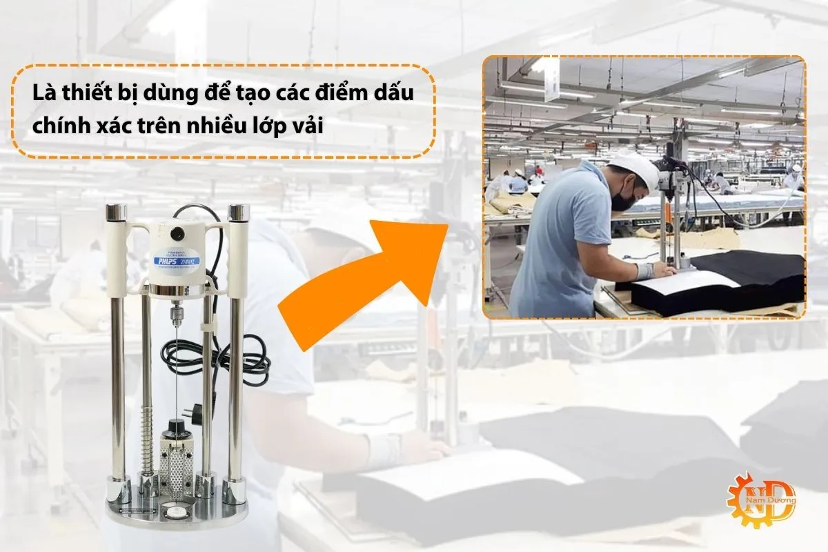 Máy khoan dấu vải là gì? Dùng để làm gì?