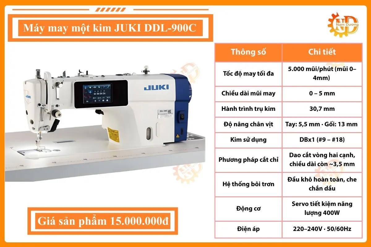 Máy may một kim điện tử JUKI DDL-900C