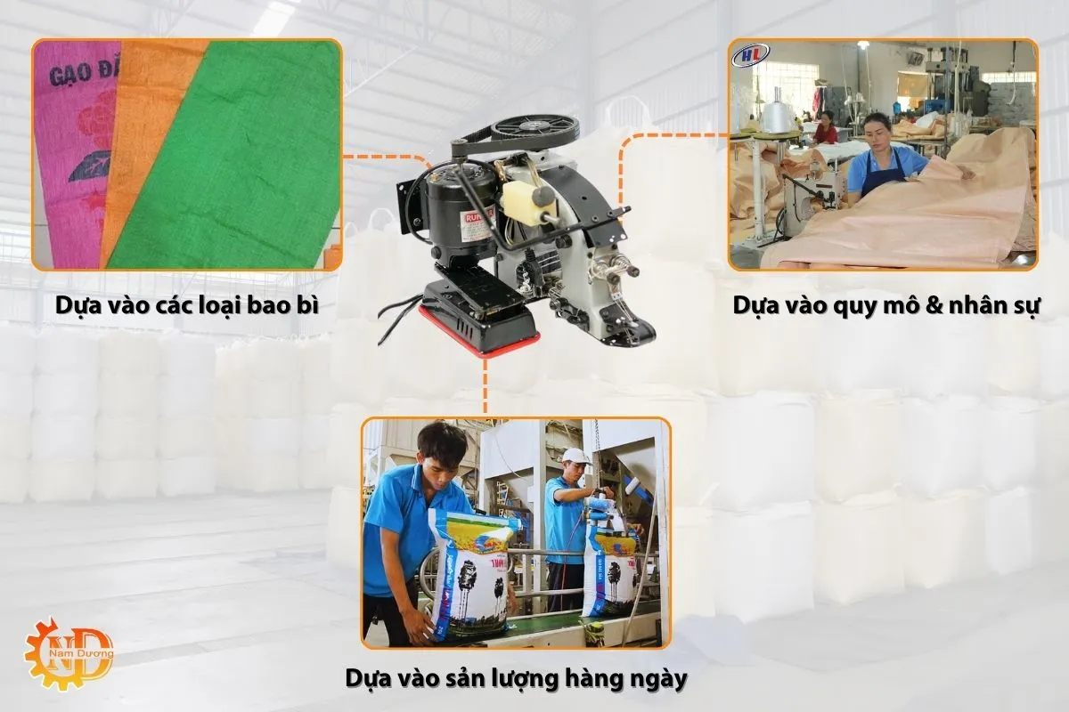 Ứng dụng của máy may bao để bàn