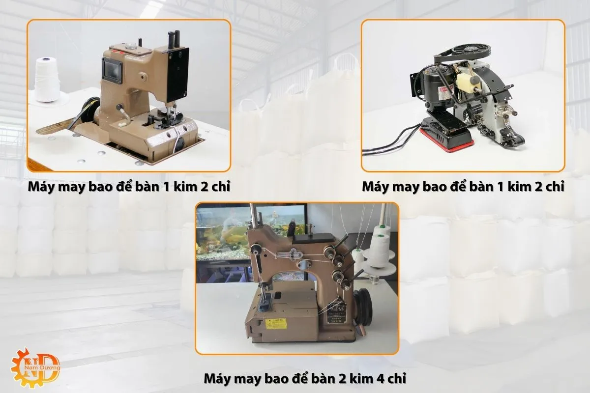 Các loại máy khâu bao để bàn phổ biến
