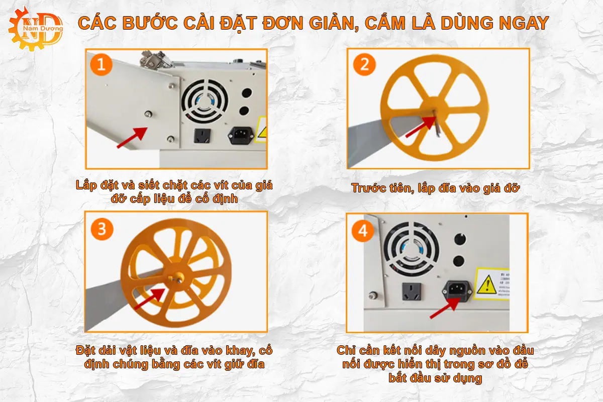 Các bước lắp đặt sử dụng máy XB-226