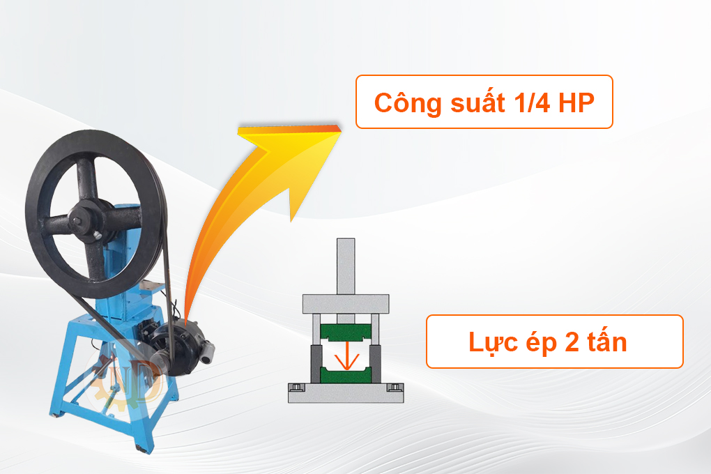 Công suất máy đóng khoen lớn