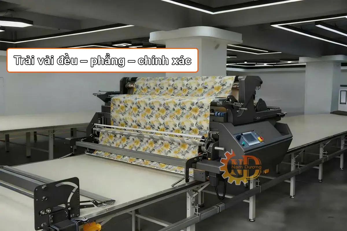 Ảnh thực tế máy trải vải công nghiệp