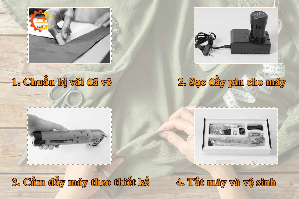 Máy cắt vải pin Lejiang YJ-D70 – lưỡi dao 70mm, công suất 170W, cắt dày 25mm