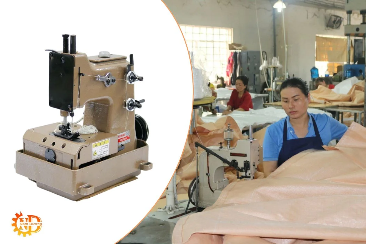 Máy khâu bao để bàn