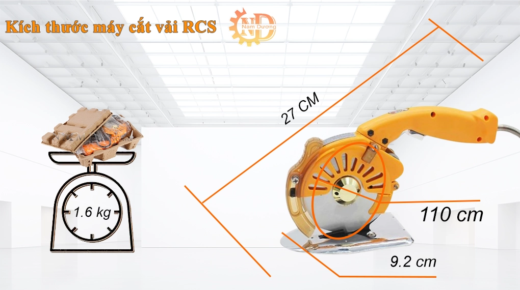 máy cắt vải điện tử RCS 110