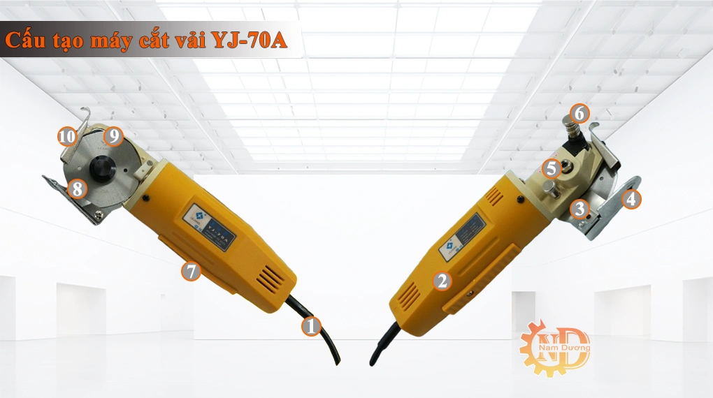 Máy cắt vải cầm tay Lejiang YJ-70A