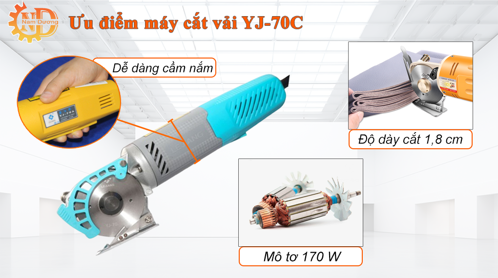Máy cắt vải cầm tay YJ-70C