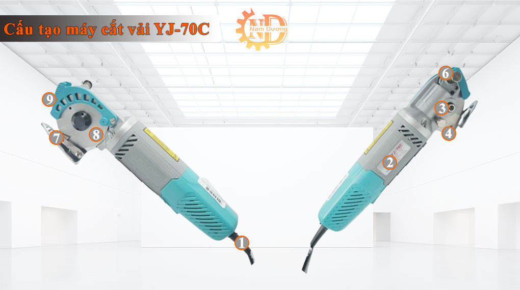 Máy cắt vải cầm tay YJ-70C