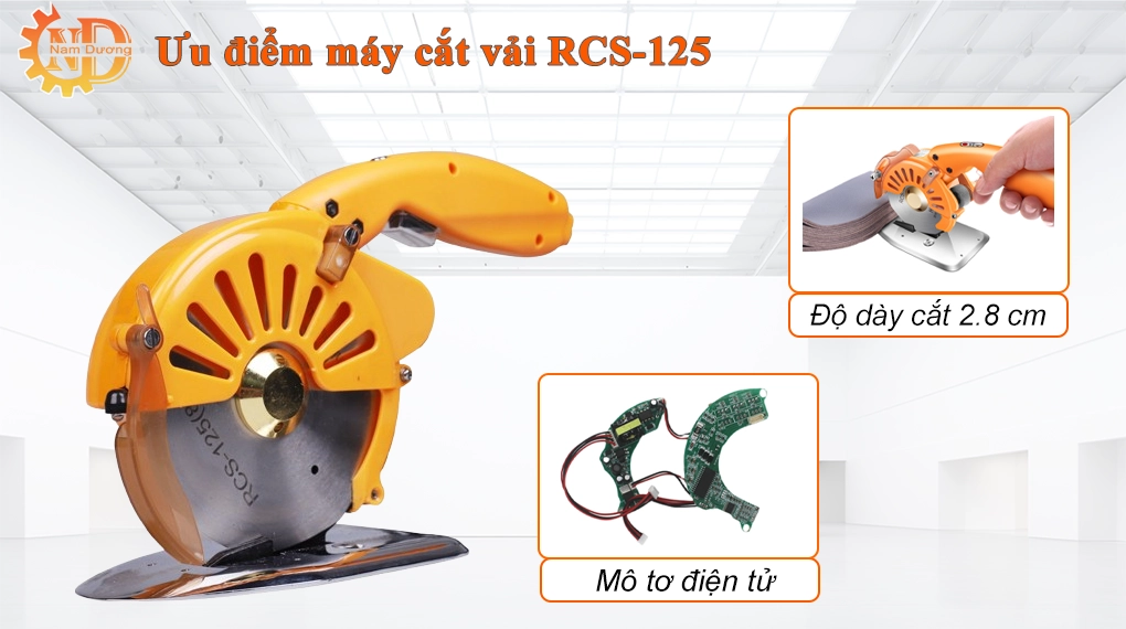 Máy cắt vải cầm tay điện tử RCS-125