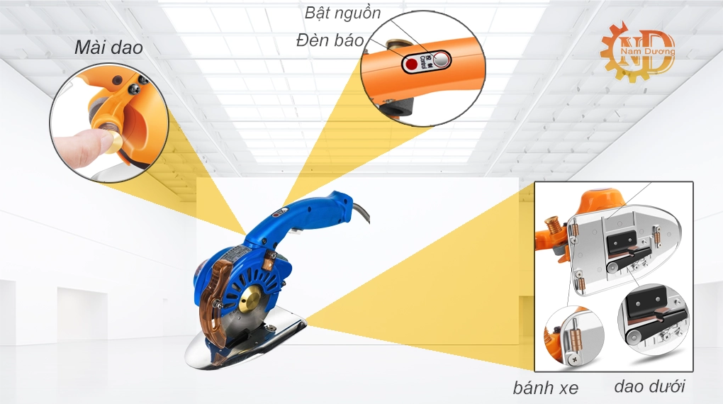 Máy cắt vải cầm tay điện tử RCS-125