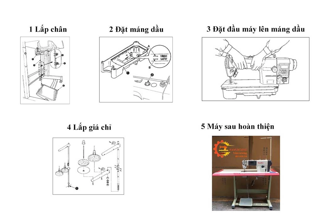 Máy May 1 Kim Điện Tử Sunsir S5T