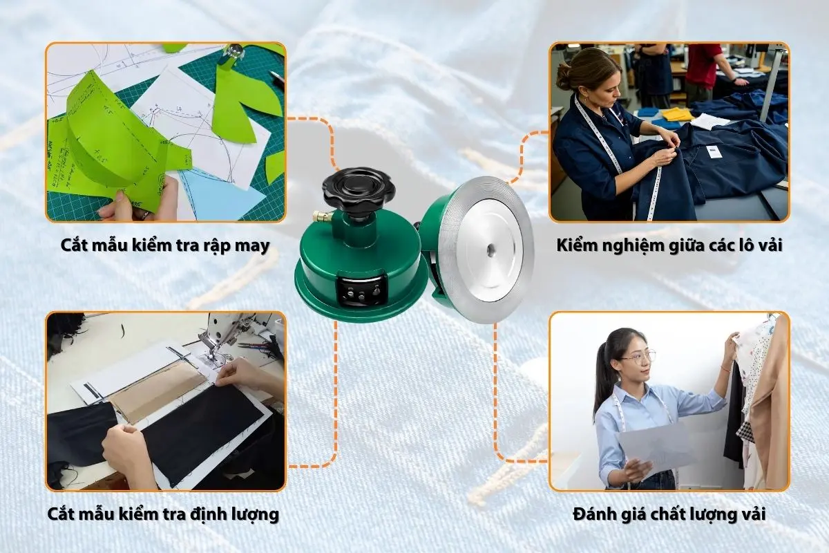 Ứng dụng của máy cắt vải mẫu