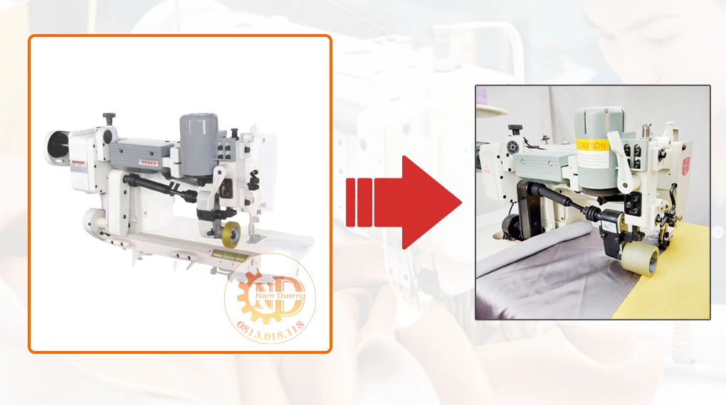 úng dụng của bộ trợ lực gắn máy 1 kim , 2 kim , cuốn sườn