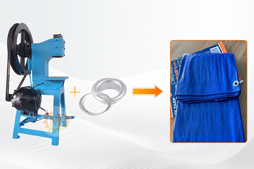 Ứng dụng máy đóng khoen 80mm