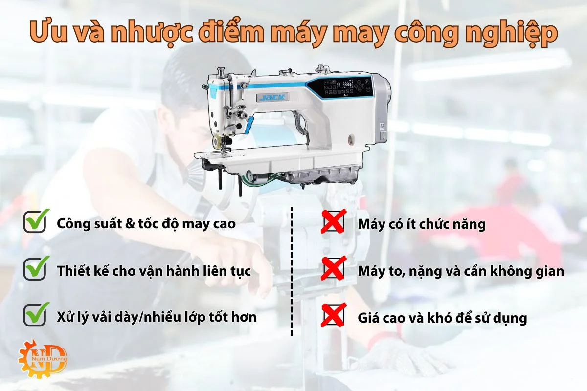 uu va nhuoc cua may may cong nghiep