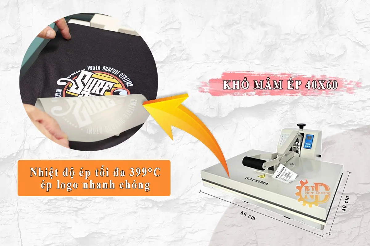 Ưu điểm nổi bật của máy ép nhiệt lực tay 40x60