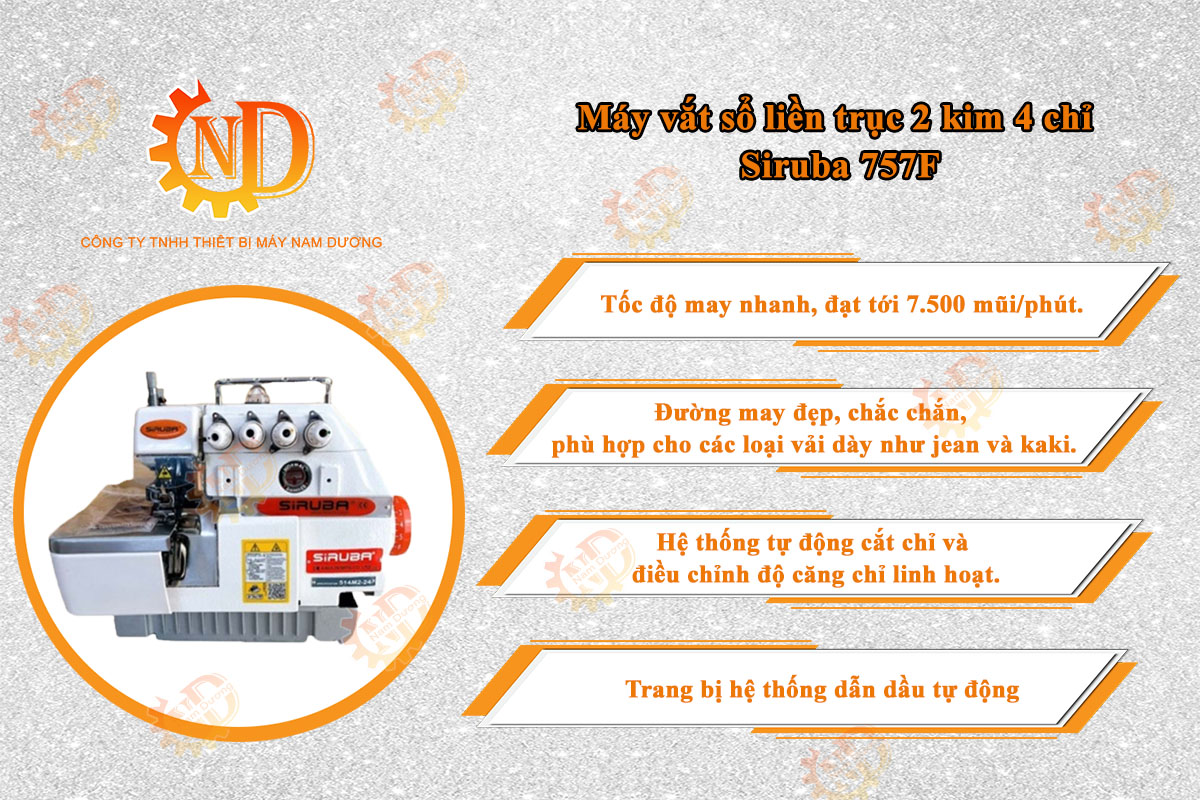 Máy vắt sổ Siruba 757F