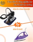 Bàn ủi hơi nước và bàn ủi khô loại nào phù hợp hơn