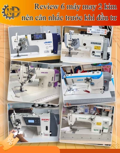 So sánh tính năng 6 mẫu máy may 2 kim điện tử đáng mua