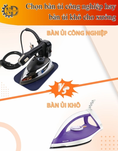 Bàn ủi hơi nước và bàn ủi khô loại nào phù hợp hơn