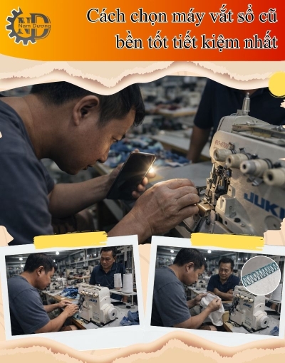 Cách chọn máy vắt sổ cũ bền tốt tiết kiệm nhất