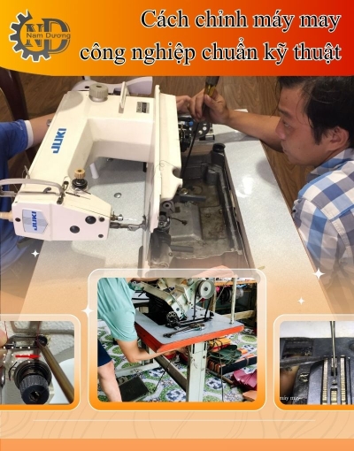 Chỉnh máy may công nghiệp đúng cách, tiết kiệm chi phí