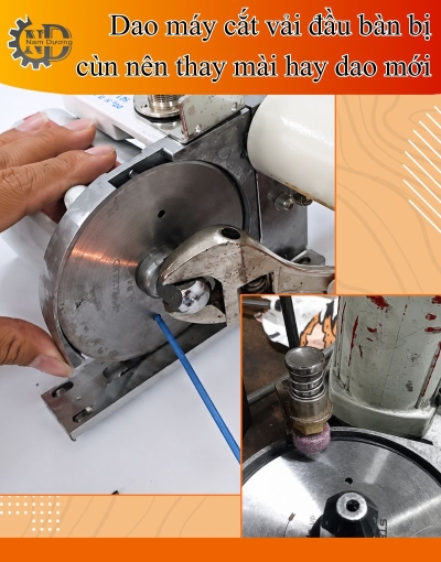 Cách xử lý dao máy cắt vải đầu bàn bị cùn hiệu quả
