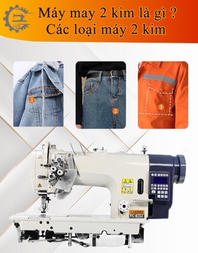 Máy May 2 Kim Là Gì ? Đặc điểm và ứng dụng của máy may 2 kim !