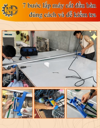 Hướng dẫn 7 bước lắp ráp máy cắt đầu bàn đúng kỹ thuật