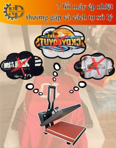 Lỗi máy ép nhiệt thường gặp và cách khắc phục nhanh