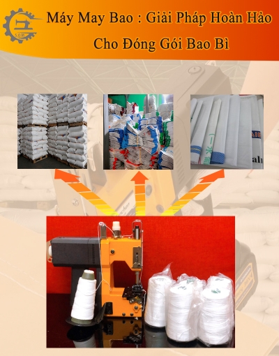 Máy may bao bì công nghiệp - máy khâu bao bì chính hãng, giá rẻ