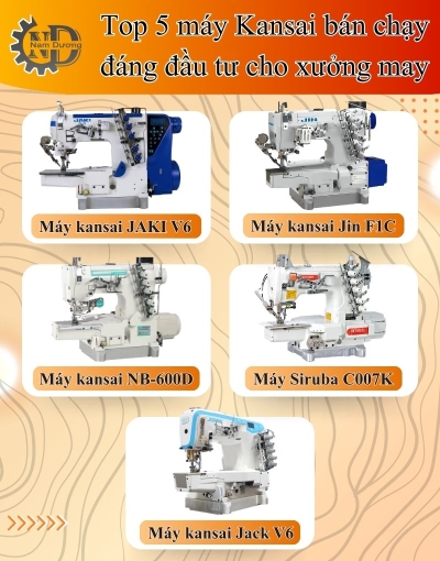 Top 5 máy Kansai đáng mua theo từng nhu cầu của xưởng