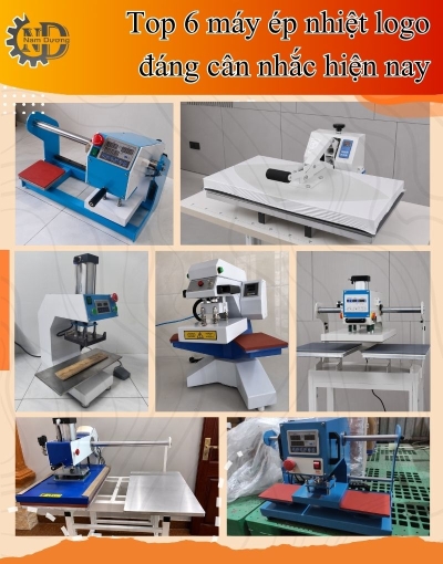 Top 6 dòng máy ép nhiệt phổ biến cho xưởng may 2026