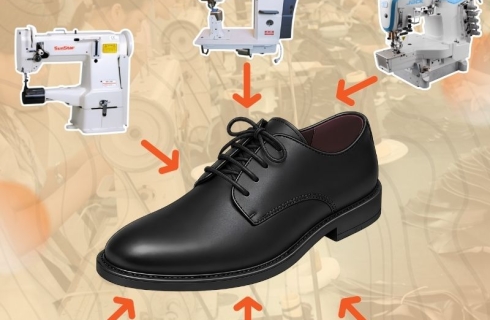 Tổng hợp các loại máy may giày và dây chuyền ép đế