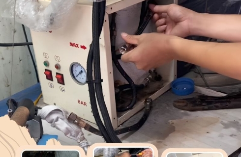 Vệ sinh bảo dưỡng nồi hơi ngành giặt ủi đúng quy trình
