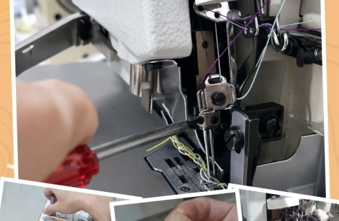 Cách lắp kim máy vắt sổ đúng chiều tránh bỏ mũi