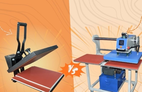 Tìm hiểu máy ép nhiệt tay và khí nén khác nhau thế nào