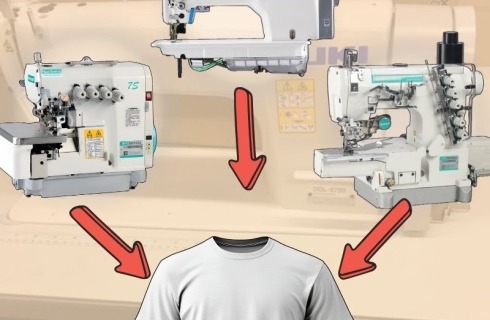 May áo thun cần những loại máy nào cho từng công đoạn