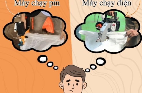 Máy may bao chạy điện hay pin lựa chọn nào phù hợp hơn