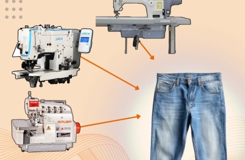 May quần jean cần máy gì cho xưởng may ổn định và bền